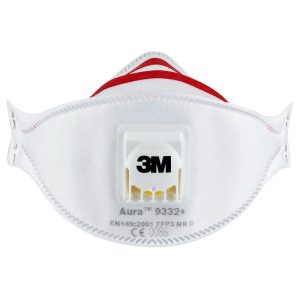 3M™ Aura™ 9332+ FFP3 Respirator with Cool Flow™ Valve